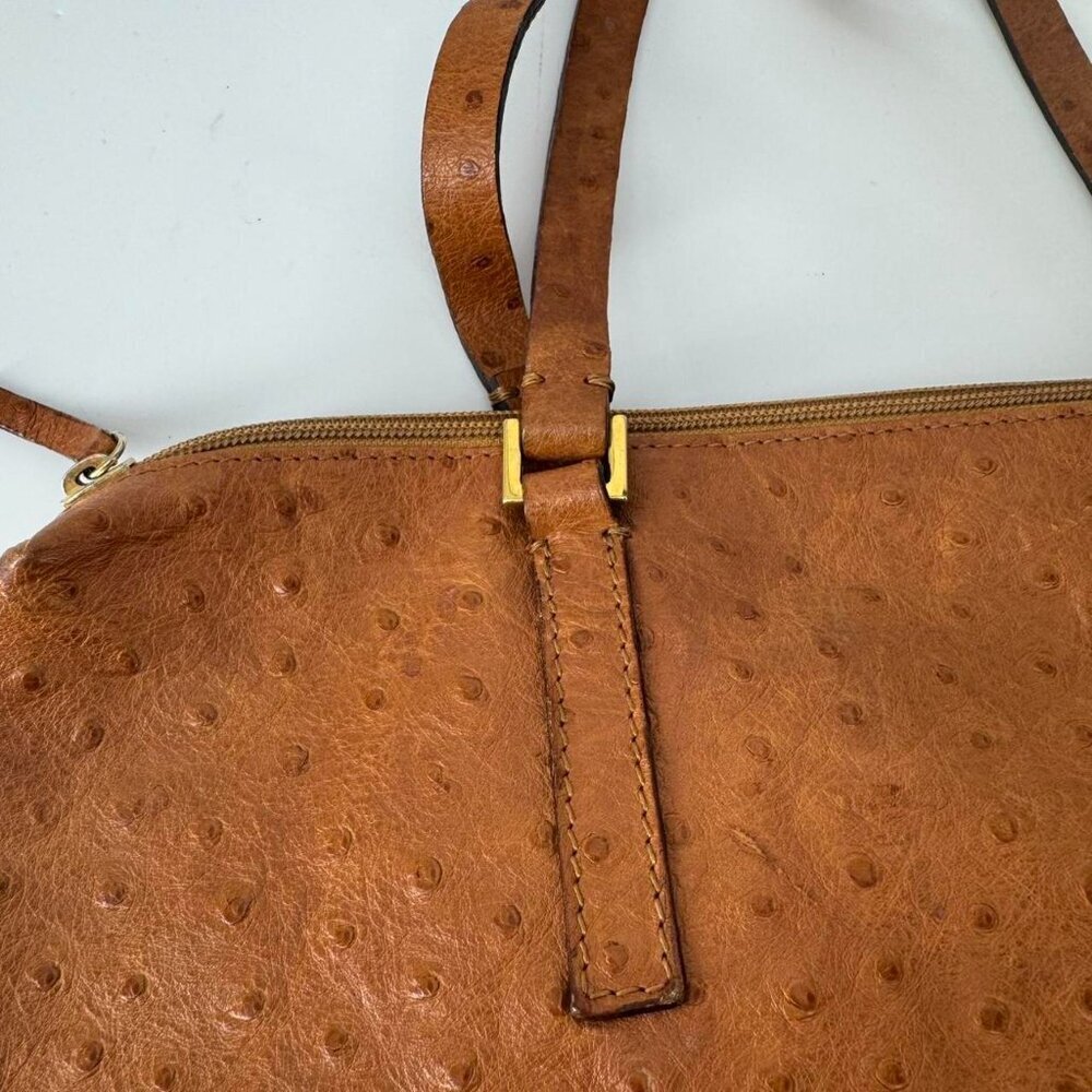 Francescio Biasia Handbag W Ostrich Effect - Picture 3 of 7
